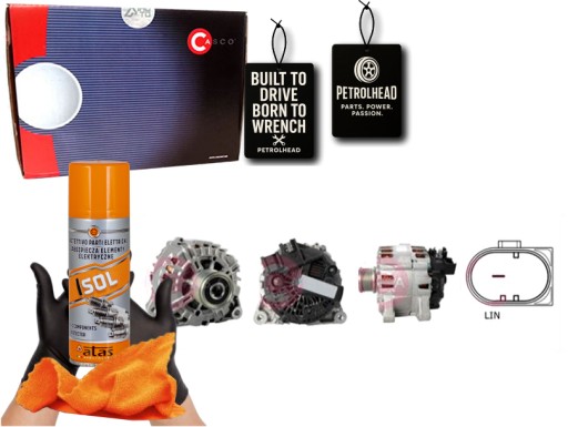 CASCAL15462AS#ECS-PCP+K - Генератор 12v 150a casco #petrolhead pro+ kit4