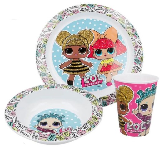 Набір пластикового посуду LOL Surprise