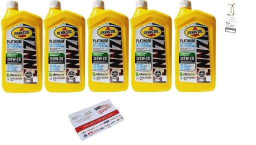 PENNZOIL 0W20 PLATINUM Full Synthetic DEXOS 2 5л