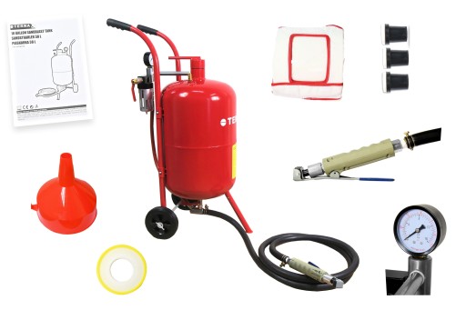 МОБИЛЬНЫЙ СИФОН ПЕСКОСТРОЙКА НА КОЛЕСАХ 38Л МАШИНА ДЛЯ ОЧИСТКИ МАСКИ ПИСТОЛЕТ-НАСОРКИ