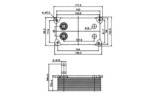 31071 - МАСЛООХОЛОДЖУВАЧ NRF FORD MONDEO III 2.2 TDCI (B5Y)