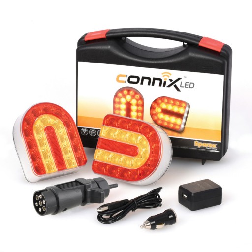 130997 - БЕЗДРОТОВІ ЗАДНІ ЛІХТАРІ ДЛЯ СВІТЛОДІОДНОГО МАГНІТУ CONNIX 12V