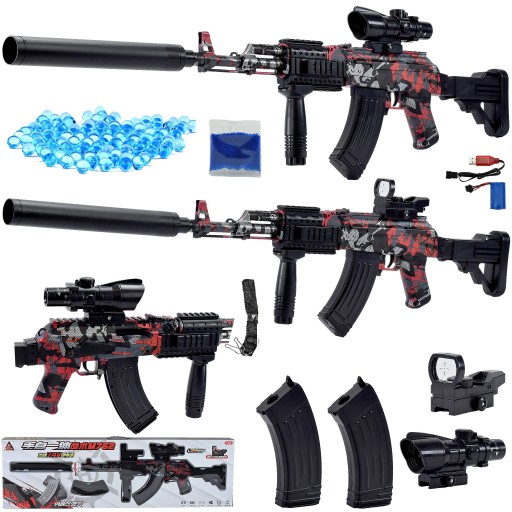 Гвинтівка Shoplolki RIFLE AUTOMATIC GEL 88CM M762 RED