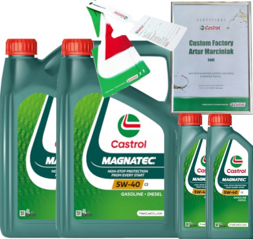 CASTROL MAGNATEC 5W40 C3 10L BMW LL-04 FIAT 9.55535-S2 + ПІДВІСКА