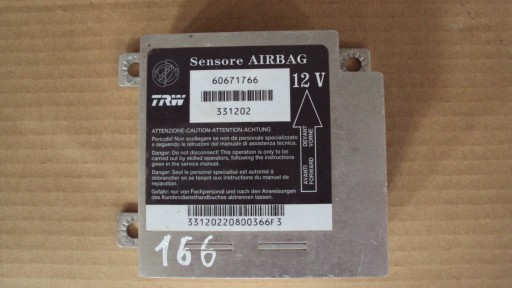 Модуль датчика контроллера AIRBAG Alfa Romeo 166 2,4 JTD 60671766 331202