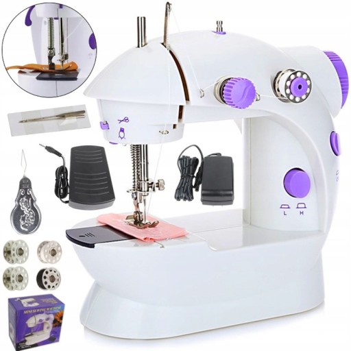 МІНІ ПОРТАТИВНИЙ СВІТЛОДІОДНИЙ ШВЕЙНА МАШИНА + АКСЕСУАРИ