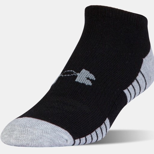 UA HEATGEAR TECH NOSHOW 3PK (27,5-31) Ponožky Unisex Čierna