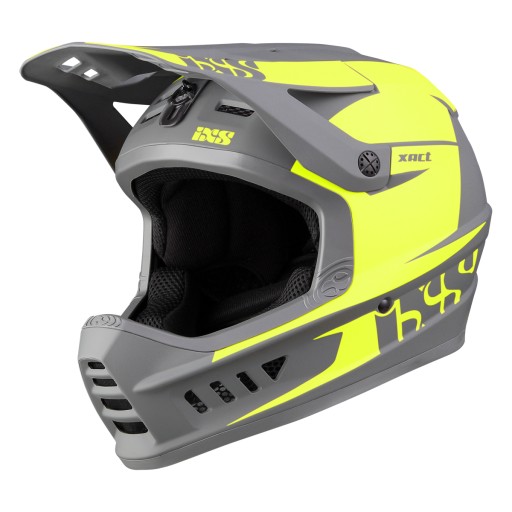 Велосипедний шолом IXS Xact EVO лайм-графіт, розмір XS