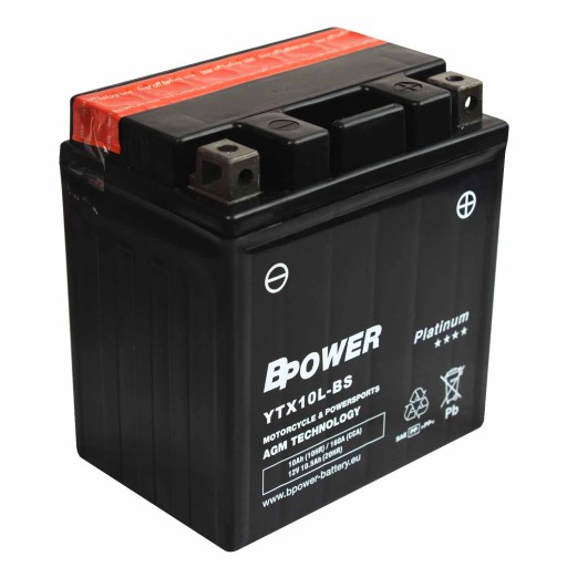 Bpower Platinum AGM YTX10L-BS 12V 10.5 Ah 160A