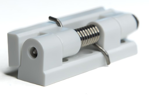 Zawias SAMOZAMYKAJĄCY do drzwi moskitiery BIAŁY • Cena, Opinie