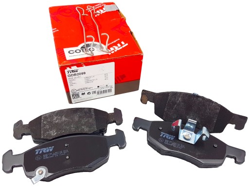 GDB2099 - ПЕРЕДНИЕ ТОРМОЗНЫЕ КОЛОДКИ TRW OPEL CORSA E 1.3 CDTI