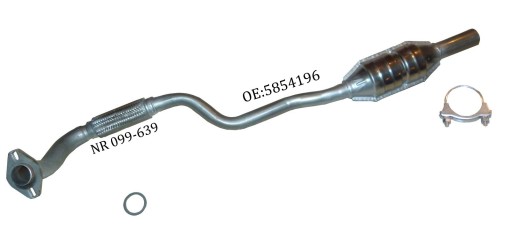 099-639 - Металлический каталитический нейтрализатор Opel Astra G 1.6 8V