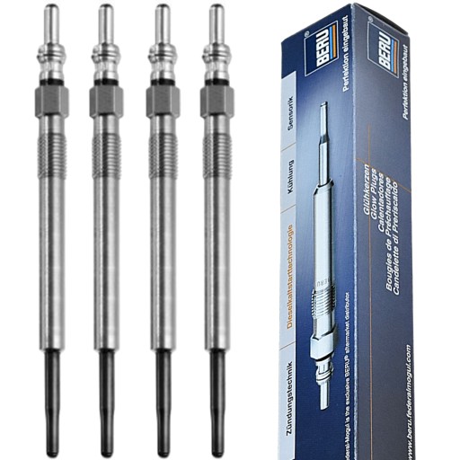 GN053 - 4x beru свічка розжарювання для fiat panda doblo punto panda idea 500 1.3d 1.3jtd