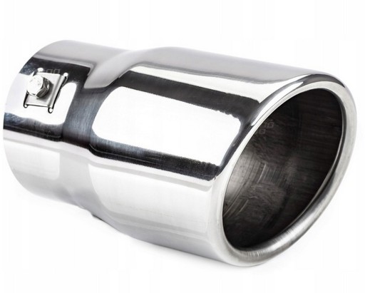 КІНЕЦЬ ВИХЛОПНОГО ГЛУШНИКА, ХРОМ, НЕРЖАВІЮЧА СТАЛЬ Fi 90 мм