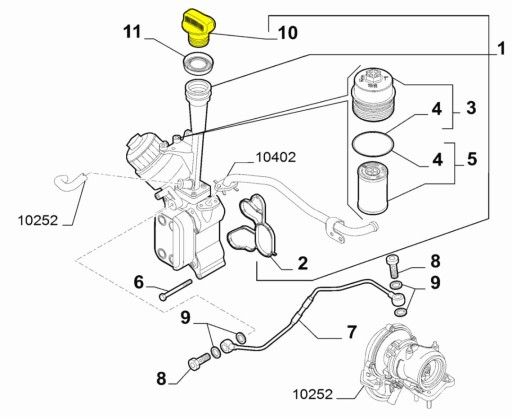 55217285 - Кришка масляного наповнювача Lancia Musa Ypsilon 1.3 jtd