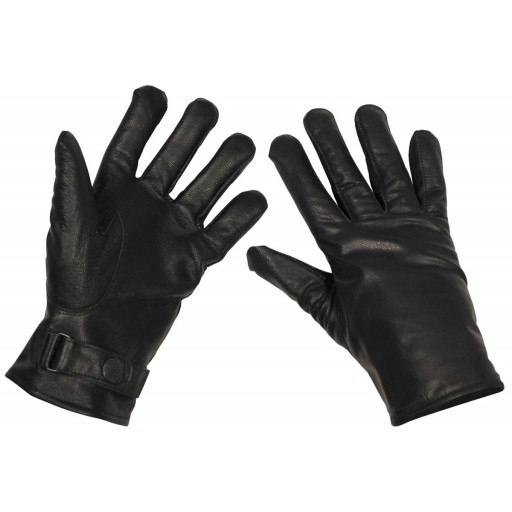 Kožené rukavice Bundeswehr čierne M