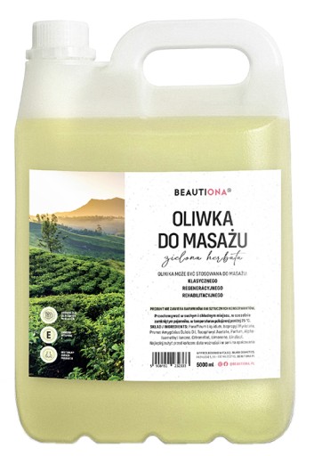 INTAI OLIWKA DO MASAŻU 5000ML NATURALNA GREEN TEA