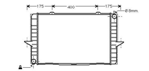 DCM3515 - Радиатор volvo c70 1999-