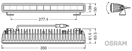 Фара дальнього світла OSRAM LEDDL106-SP