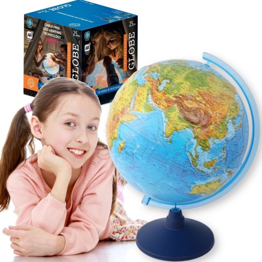 Фізичний і політичний глобус Данте Ср. 