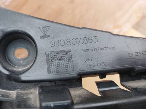 PORSCHE TAYCAN Support Pare choc Arrière 9J0807863