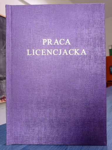 Wydruk i Oprawa Praca Licencjacka Fioletowa