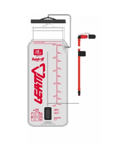 ЗМІННИЙ КОНТЕЙНЕР ДЛЯ ВОДИ LEATT FLAT CLEAN TECH 3 Л ЗІ ШЛАНГОМ І КЛАПАНОМ