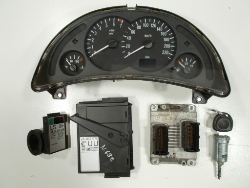 computer dials running board IMMO CORSA C 0261206072 09166814FL 1.0 12V