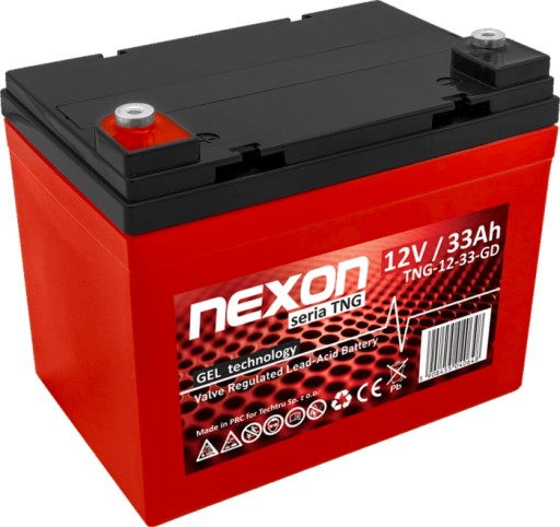 Гелевий акумулятор nexon tng vrla 12v 33ah (термін служби 12 років)