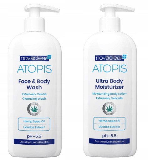 ATOPIS ЛОСЬЙОН ДЛЯ ТІЛА 500мл + TW/РІДИНА ДЛЯ ТІЛА 500мл