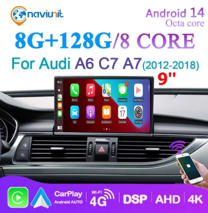 ADP-15-2 - Радіо android 13 8/128gb carplay для audi a6 a6l 2012-2019 8/128gb