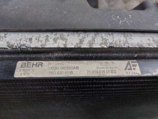 Radiateur KOMPLET + Ventilateurs FORD GALAXY MK1 FL 1.9 TDI 7M3820411A