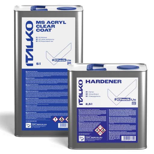 ITALKO ПРОЗРАЧНОЕ ПОКРЫТИЕ MS 2:1 + ОТВЕРДИТЕЛЬ 7,5л