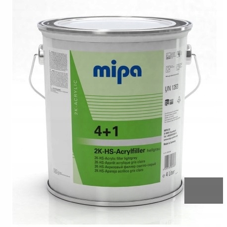 MIPA грунтовка 2k-HS-ACRYLFILLER 4+1 4L + utw. c. сірий