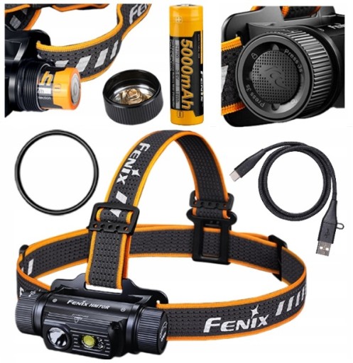 Налобный фонарь Fenix ​​HM70R Светодиодный налобный фонарь 1600 лм USB-C 3в1+ НАБОР