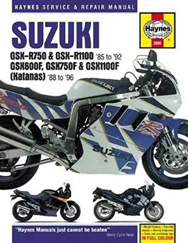 SUZUKI GSX-R750, GSX-R1100, GSX600F, GSX750F ТА GSX1100F HAYNES REPAIR MAN