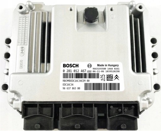 9663786380IMMO - Комп'ютер ecu peugeot 207 0281012467 9663786380 immo викл.