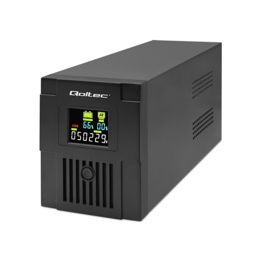 Ups qoltec 1500va 900w lcd line интерактивный источник питания usb rj45