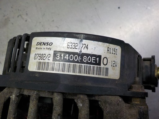 SUZUKI SWIFT 1.0 B ALTERNATOR 31400-80E1 63327774