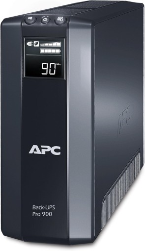 Джерело безперебійного живлення apc back-ups pro 900 (900va/540w, 8xiec, avr, lcd)