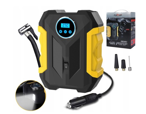 Автомобільний компресор насос компресор 12V LED LCD