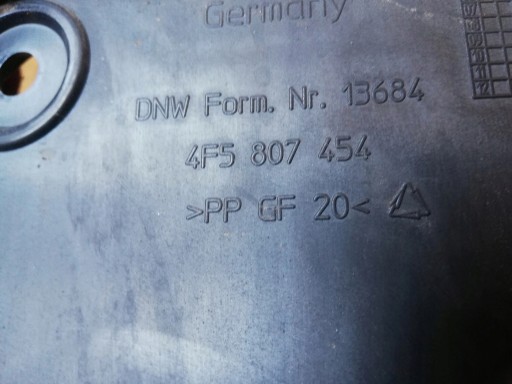 bumper bracket right rear part 4F5807454 AUDI A6 C6