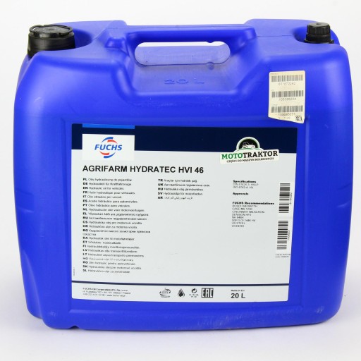 FUCHS AGRIFARM HYDRATEC HVI 46 20л МАСЛО