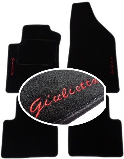 Alfa Romeo Giulietta коврики премиум + вышивка PH2