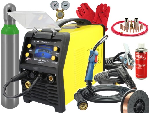 Зварювальний апарат MIGOMAT MIG 220 ALU cu Synerg. MAGNUM TIG