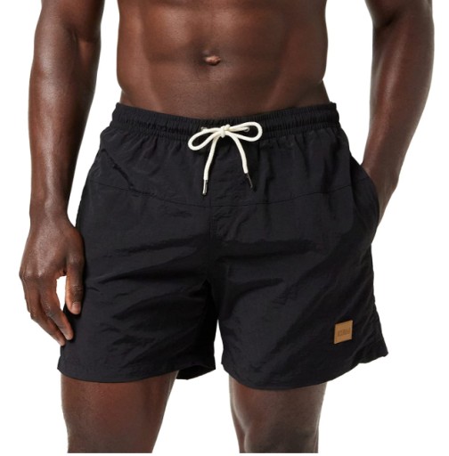 Plavky Meskie URBAN CLASSICS BLACK SWIM SHORTS | VEĽKOSŤ 3XL