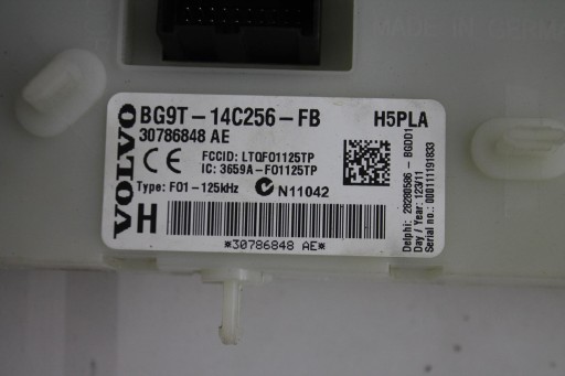 MODULE UNITÉ DE CONTRÔLE BSI 30786848 VOLVO S60 V60 1.6 D2