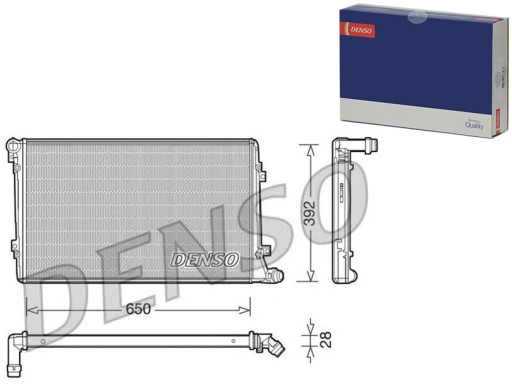 DENDRM32019/RS7 - РАДИАТОР ДВИГАТЕЛЯ DENSO ДЕН, DRM32019