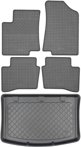 Kia Rio III UB HB 2011-2017 SET - Коврик в багажник + коврик для ног