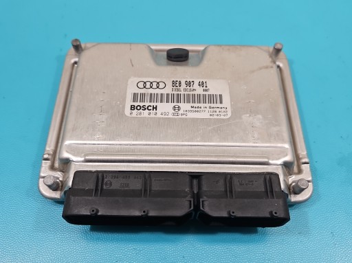 IMPRK1455775, 8E0907401, - Комп'ютер контролер двигуна 8e0907401 0281010492 audi a4 b6 2.5 tdi